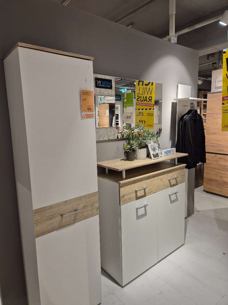 Garderoben-Set 4 Teilig Weiß, Sanremo Eiche XXXLutz Fellbach