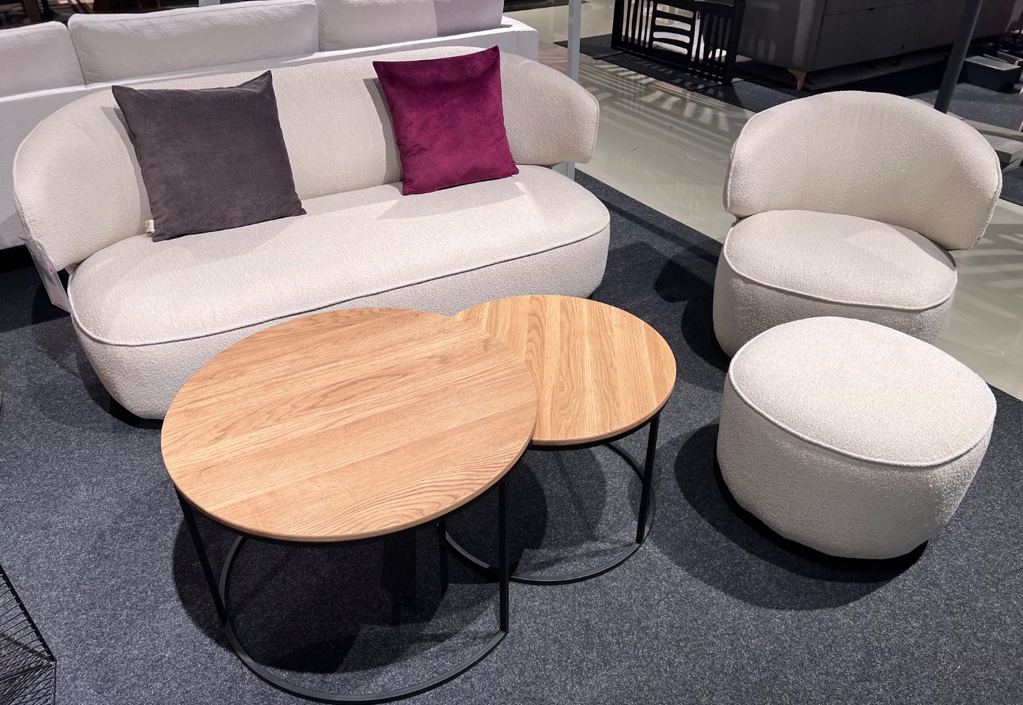 Sitzgruppe inkl Sessel und Hocker Odessa