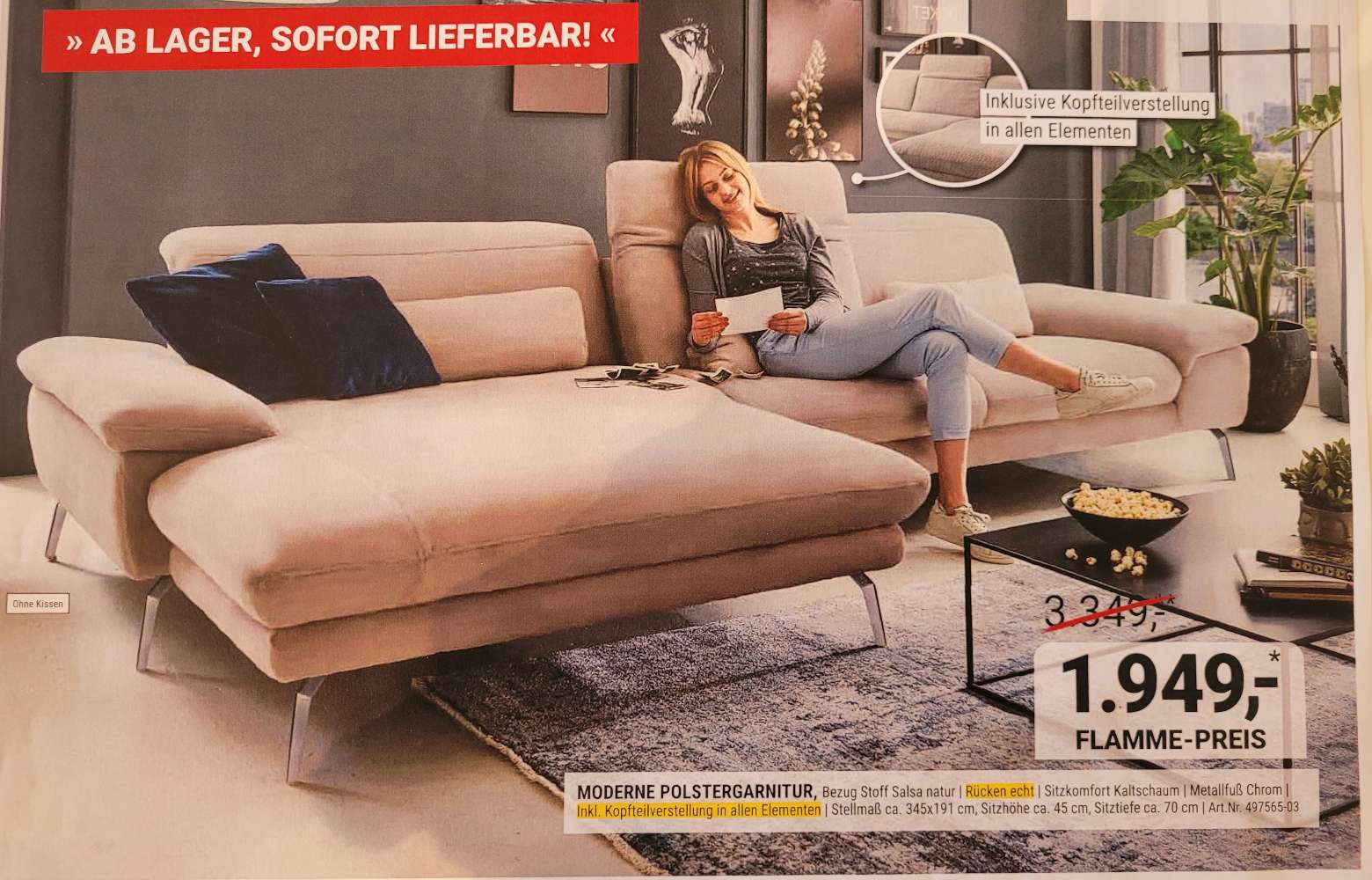 Moderne Polstergarnitur von Megapol