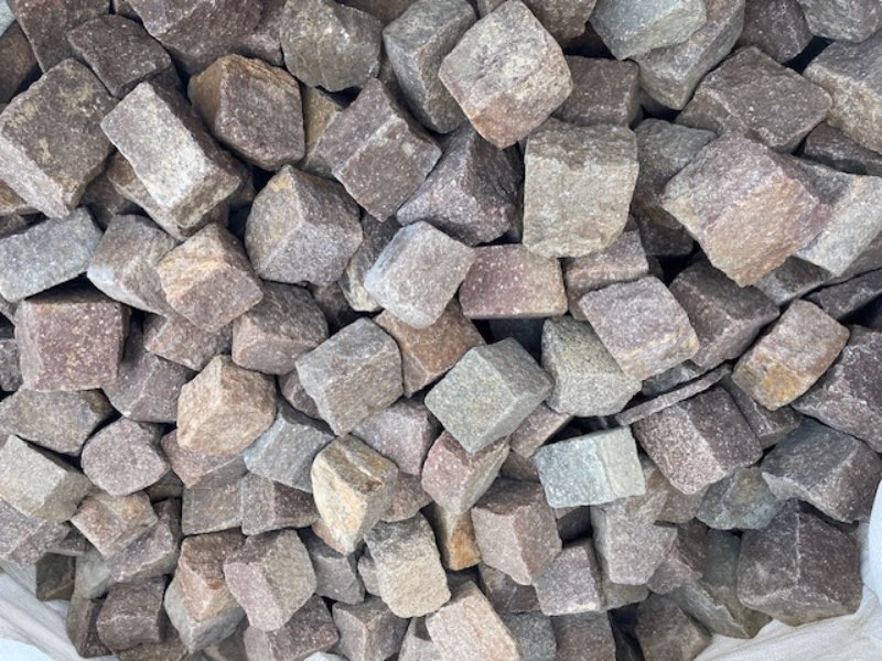⭐️ SONDERPOSTEN ⭐️ – Pflastersteine, Porphyr, 7x7x7cm