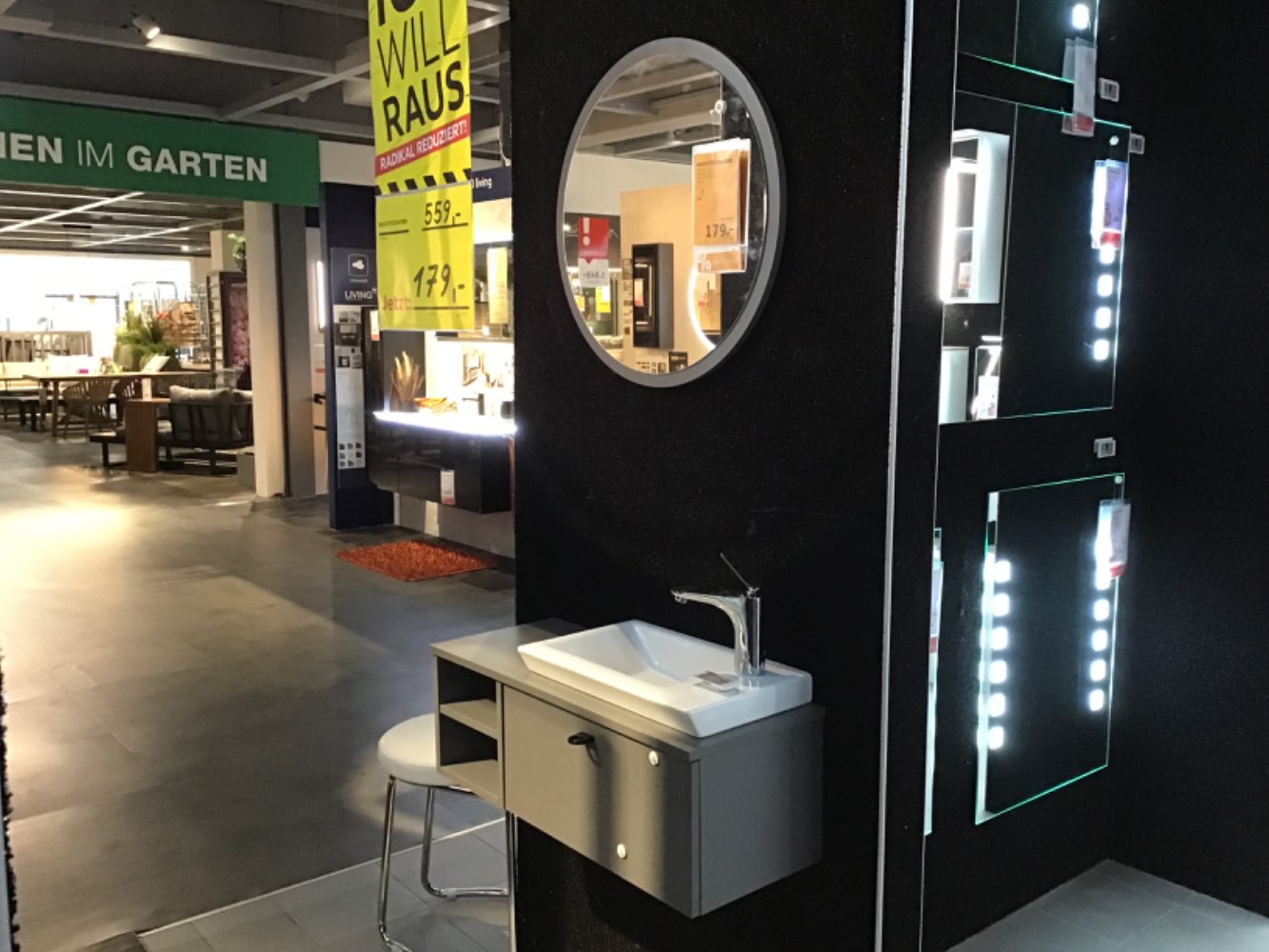 XXXLutz Ausstellungsstück Möbel Waschtischkombi Neila anthrazit