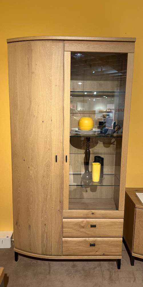 Wohnprogramm Vitrine Asteiche massiv⚡️Sparpreis⚡️