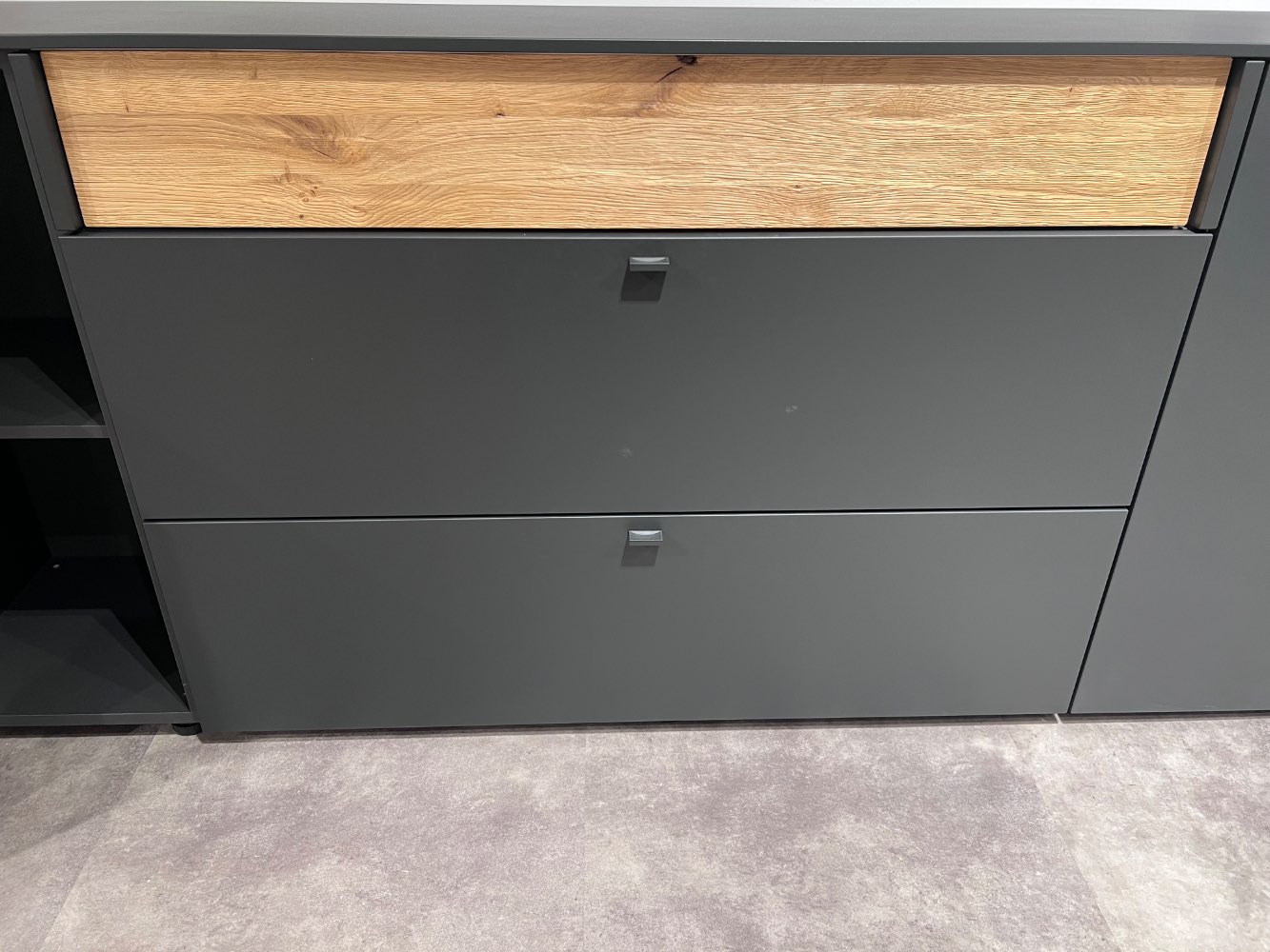 Sideboard Anthrazit / Eiche