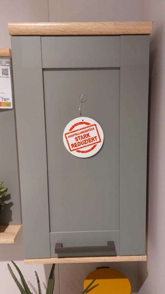 Hängeschrank, Sonoma Eiche kombiniert mit schilfgrün