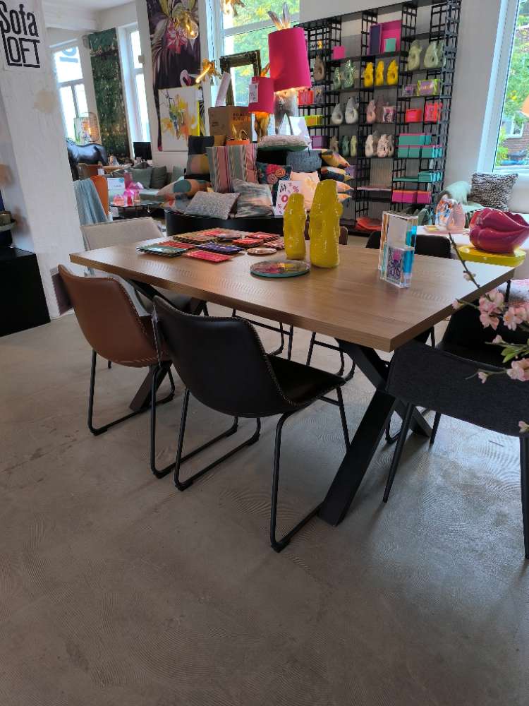 Esstisch 160x90cm Wildeiche Nachbildung