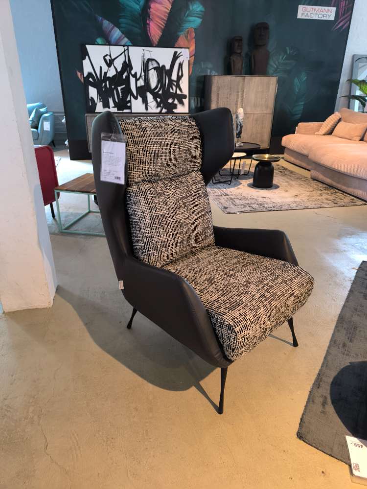 Ohrensessel Shorty Kunstleder/Stoff