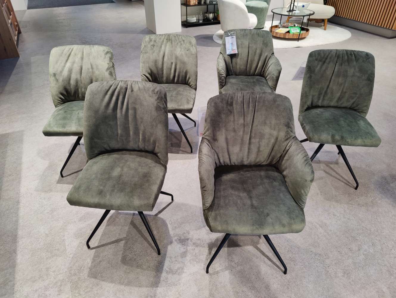 Essgruppe – INTERLIVING 5110 – Design – 4 Stühle – 2 Sessel