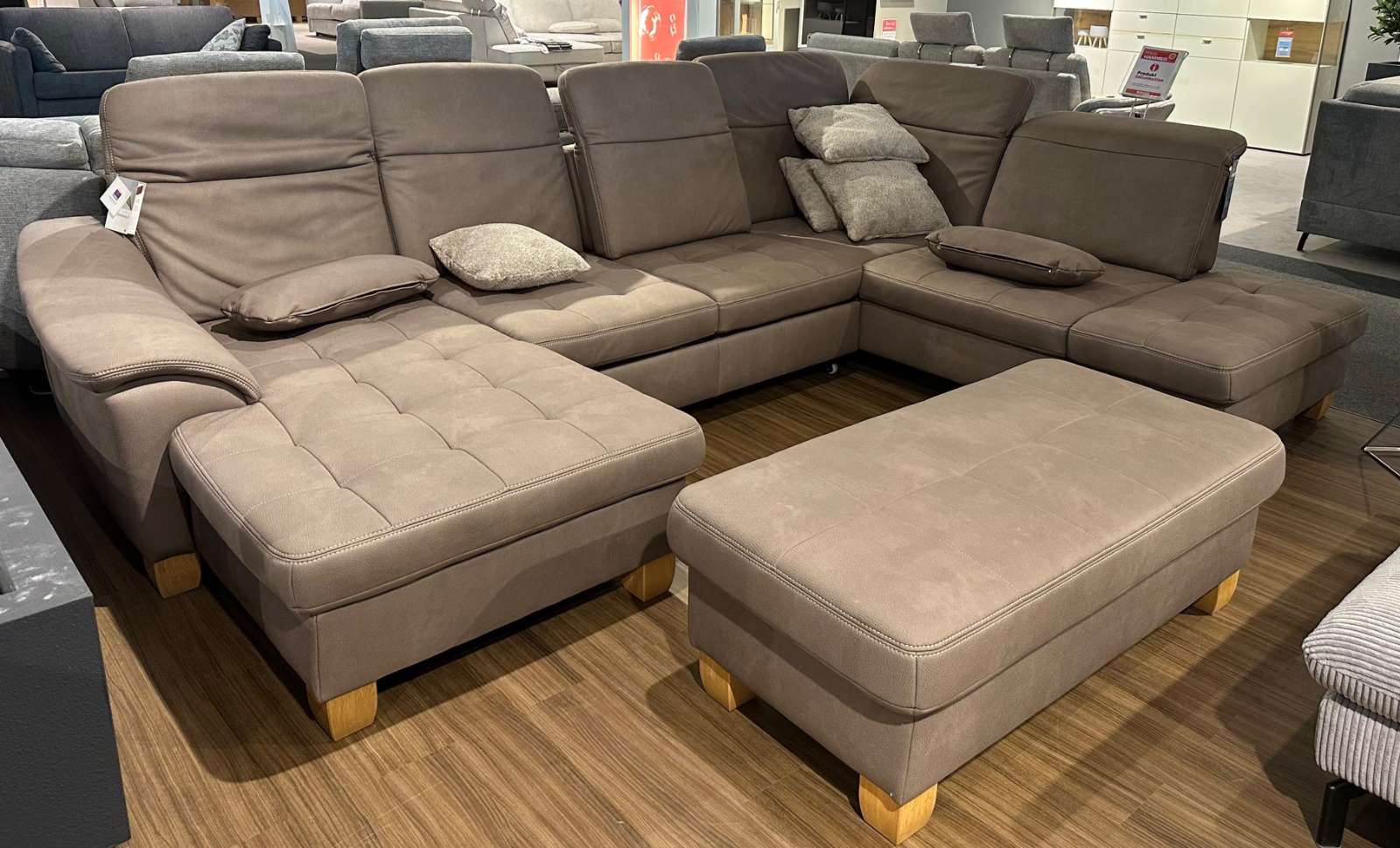 Wohnlandschaft Federkern nougat⚡️Sparpreis⚡️