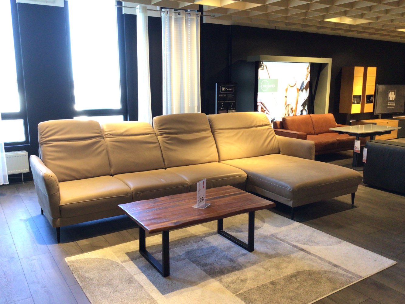 Möbel Wohnlandschaft Musterring MR 1350 Leder braun XXXLutz