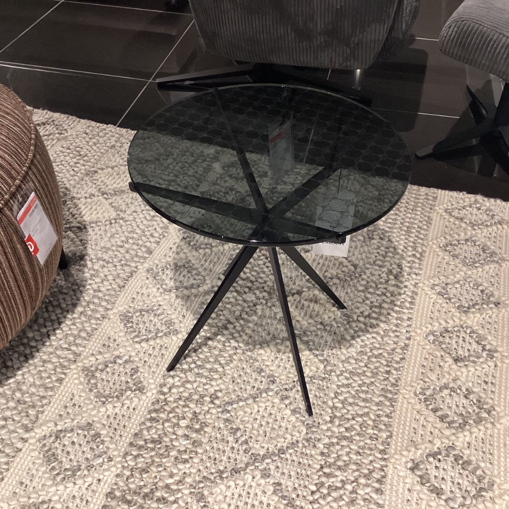 Beistelltisch „Curves“, Orig. Joop!, Parsolglas