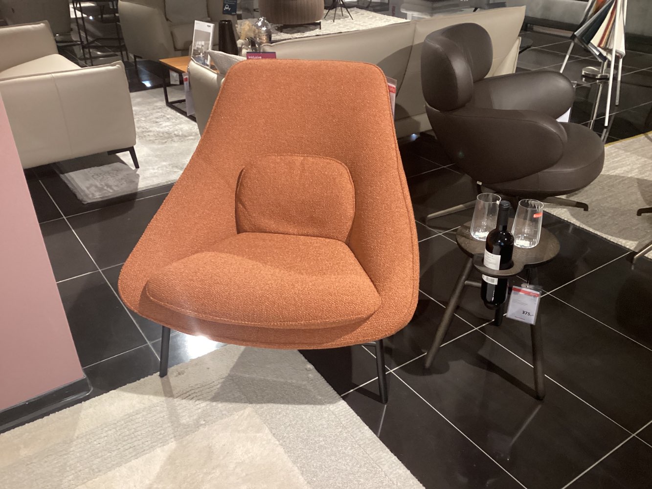 Sessel „Tresto“, Orig. Leolux/Pode, Stoffbezug