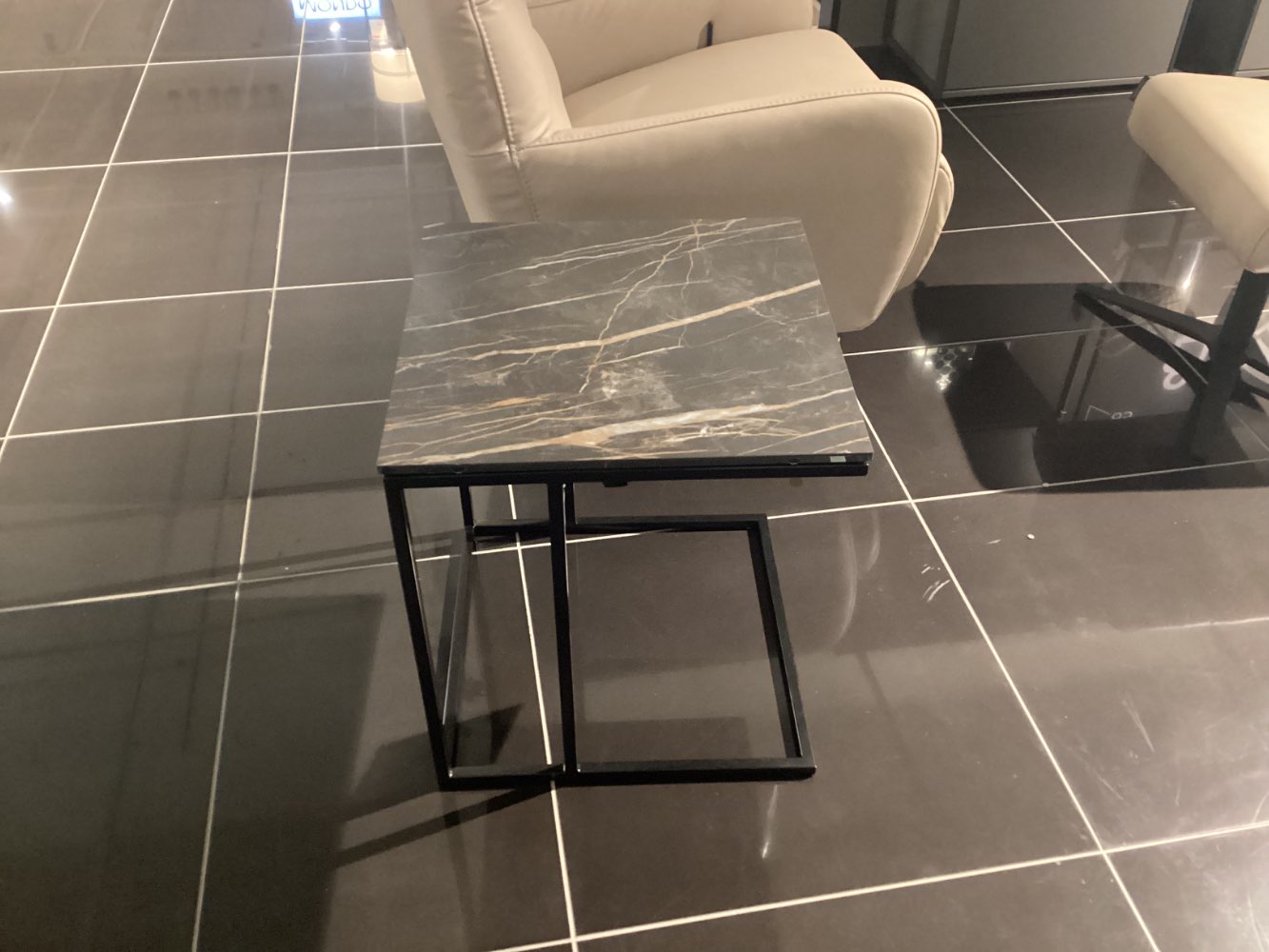 Beistelltisch „Cube Black“, Orig. Joop!, Marmorkeramik