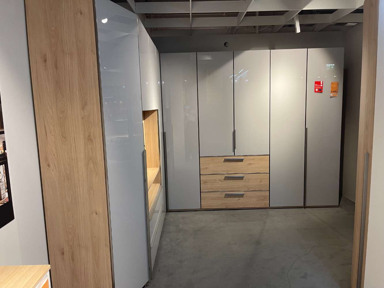 MÖBEL,NOLTE ,ECKSCHRANK,MAUSGRAU/EICHE,XXXLUTZ