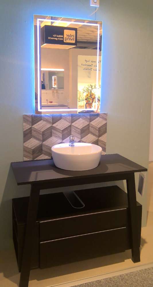 Badprogramm / Badmöbel 3500MAXUS, schwarz supermatt