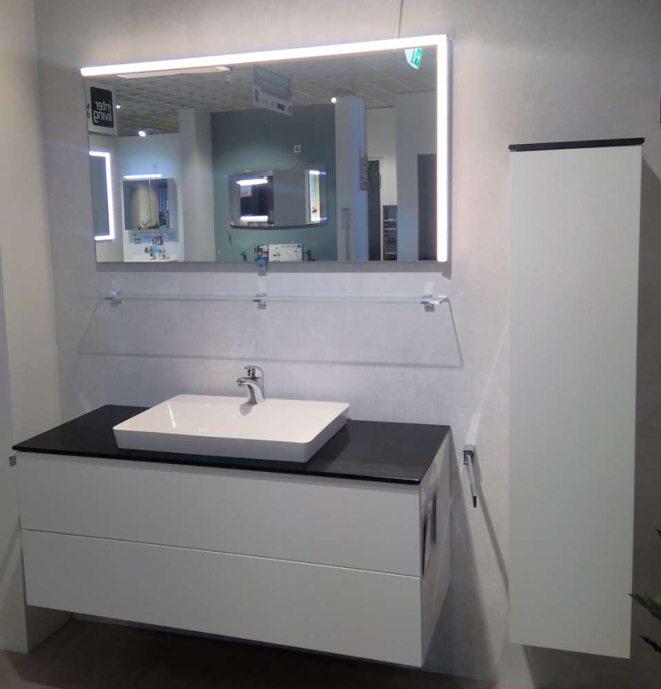 Interliving Badprogramm / Badezimmermöbel 3701, Lack weiß