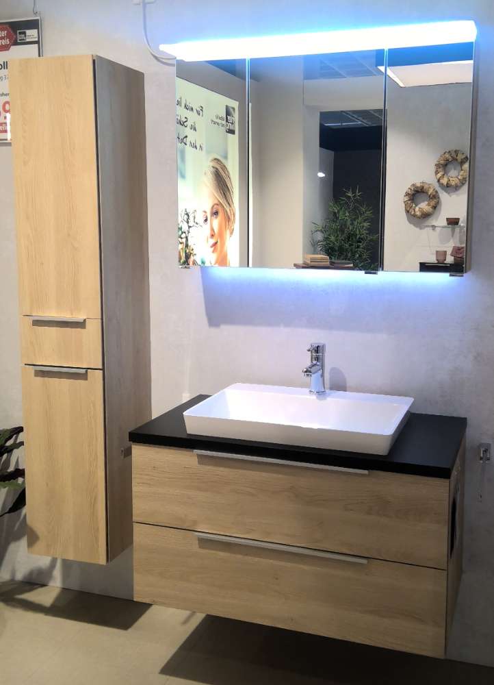 Interliving Badprogramm / Badmöbel 3701, Eiche Sand Nachbildung