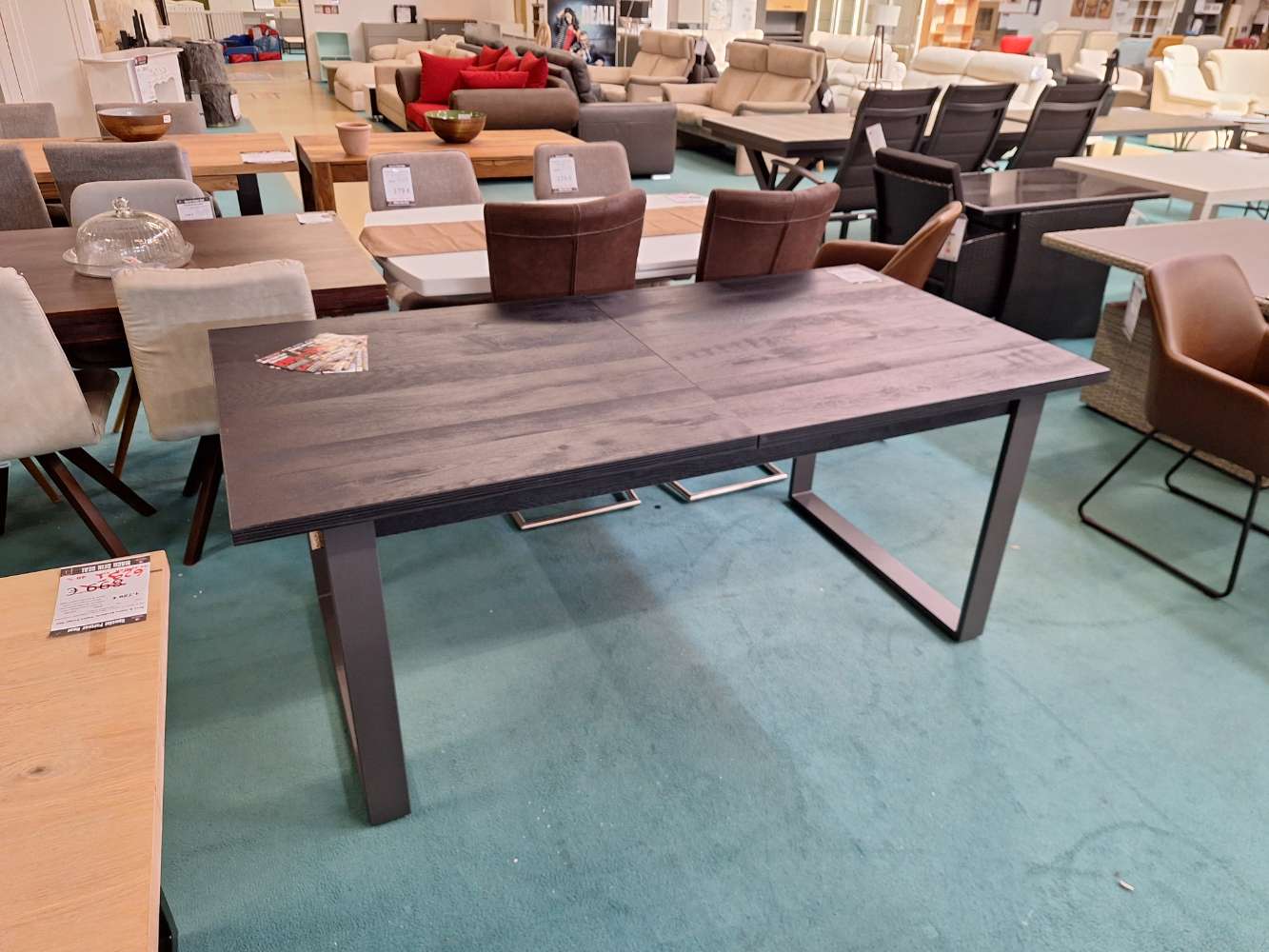 Esstisch Eiche schwarz furniert verlängerbar statt 949 €