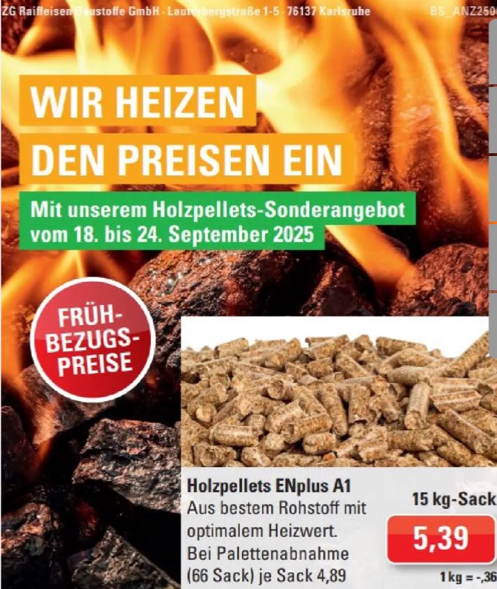 Holzpellets 6mm ENplusA1 DIN-ISO 15kg