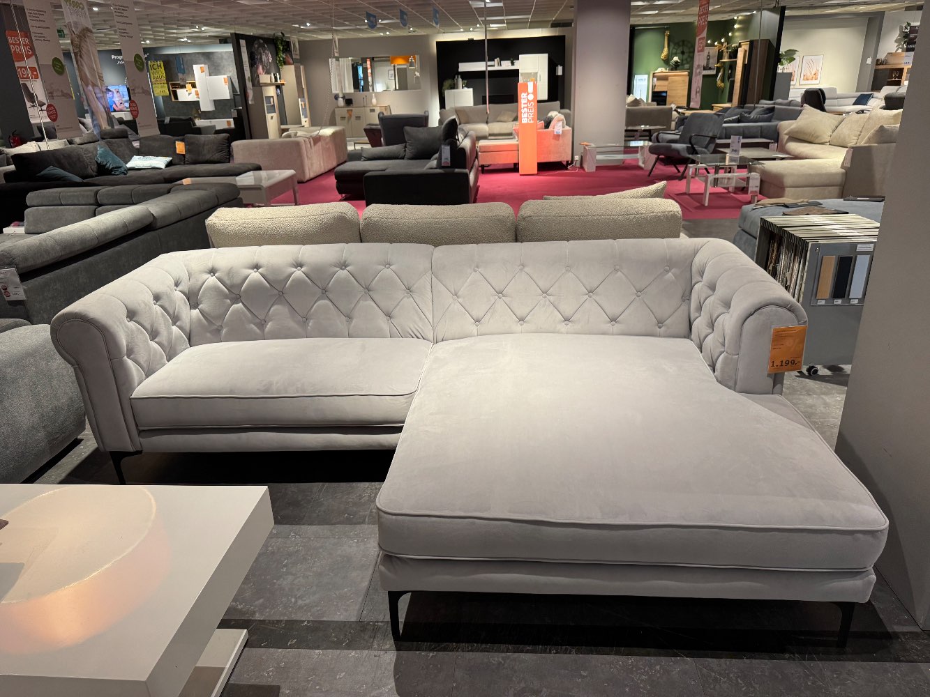 Ecksofa, Carry, ca. 260cm, Gutmann Hellgrau, XXXLutz