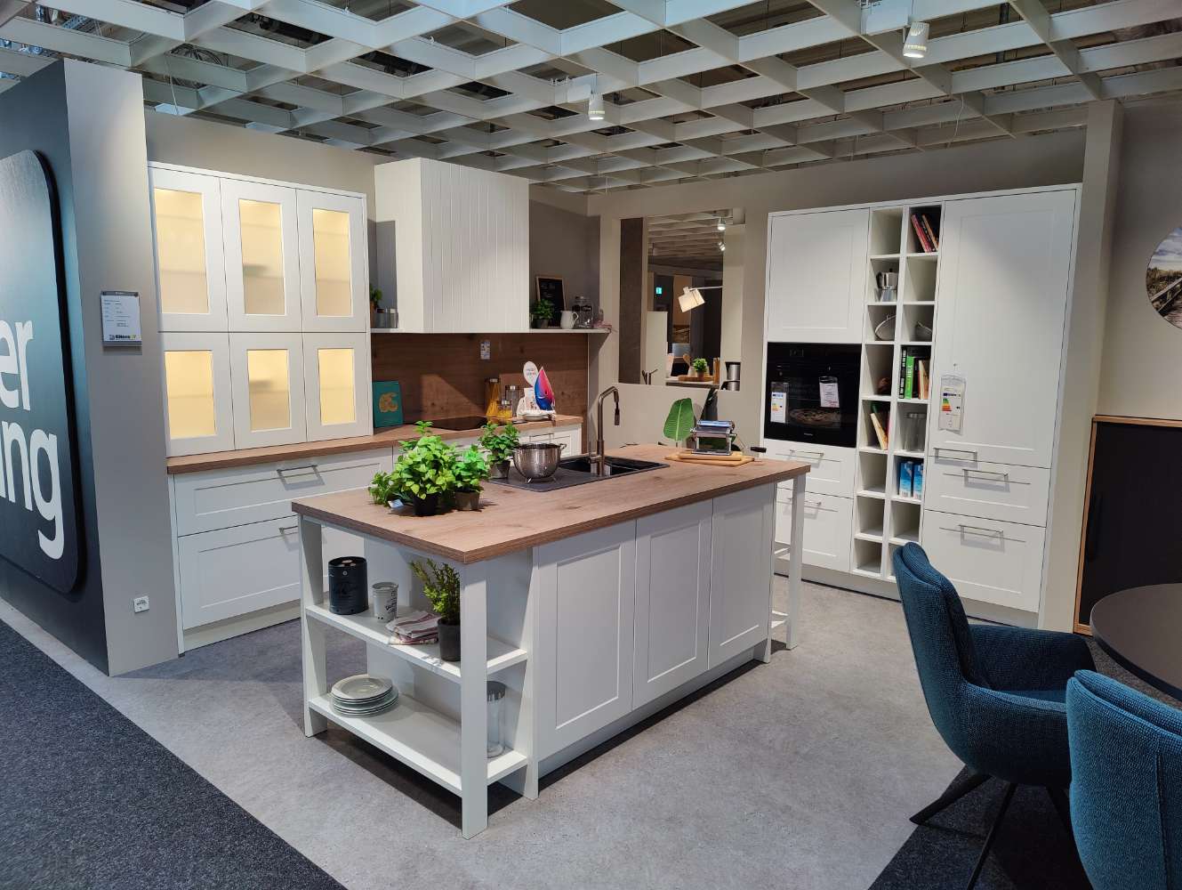 Küche – INTERLIVING 3630 – Landhaus Einbauküche – inkl. E-Geräte