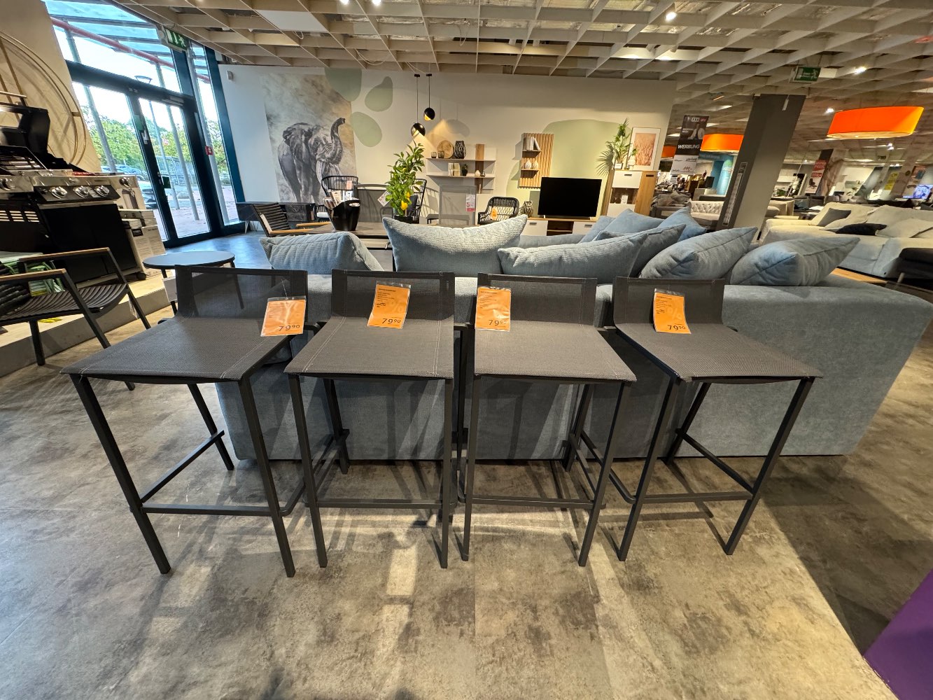 Garten- Barhocker, Garten, ca. 46cm, RVR Anthrazit, XXXLutz