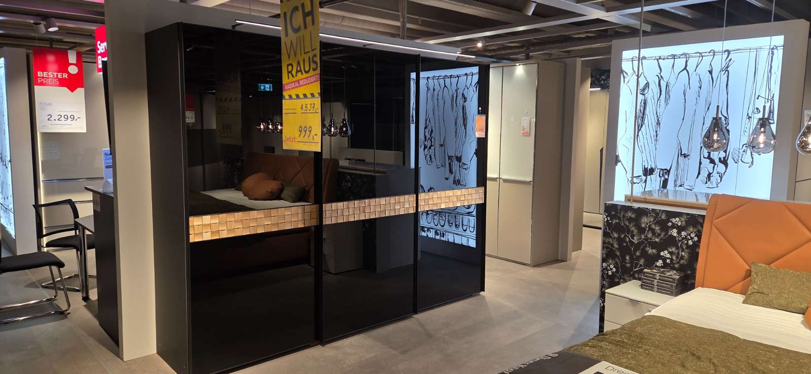 Schwebetürenschrank Sortino