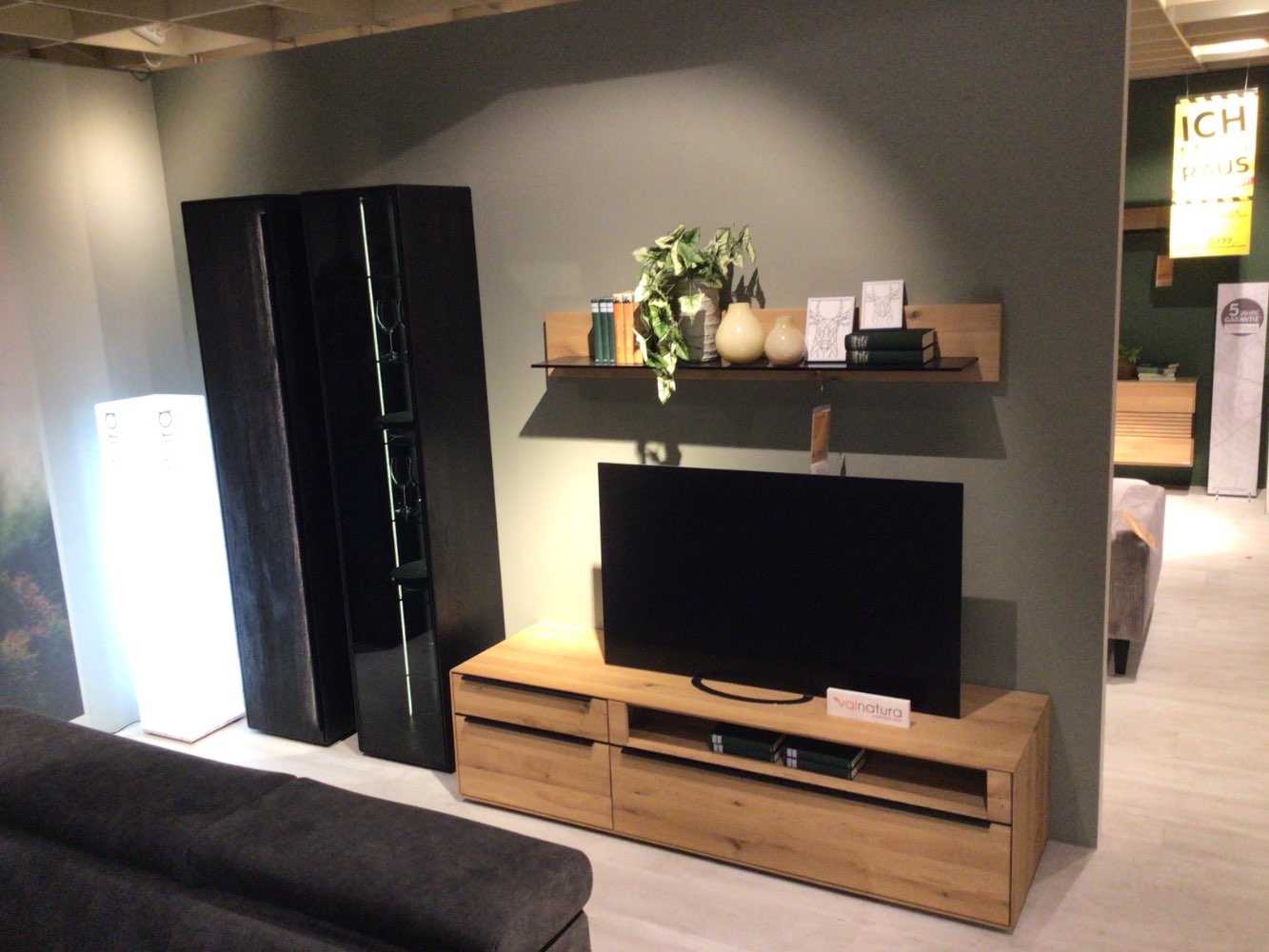 Möbel Wohnwand Dalia Marke Decker Eiche Massivholz XXXLutz