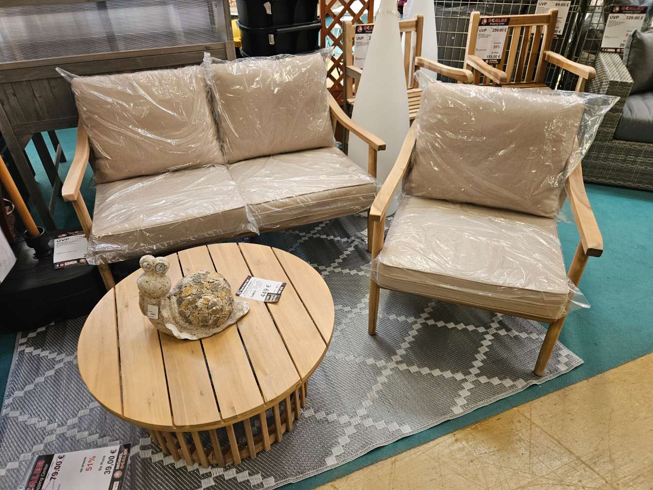 Lounge Set Bergen Akazie massiv statt 1249€