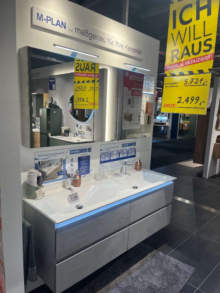 Möbel, Badezimmer Oxid Hellgrau, XXXLutz