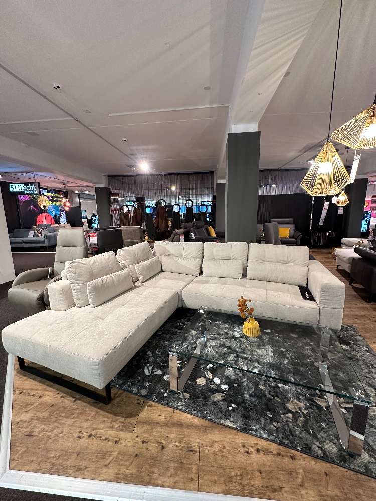 Polsterecke  Tonnentaschenfederkern u. motorischem Sitzauszug