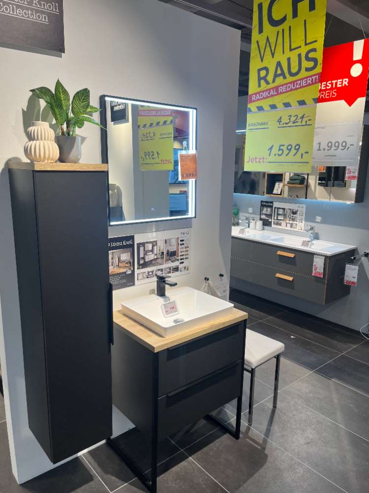 Möbel, Badezimmer dunkelgrau Dieter Knoll, XXXLutz