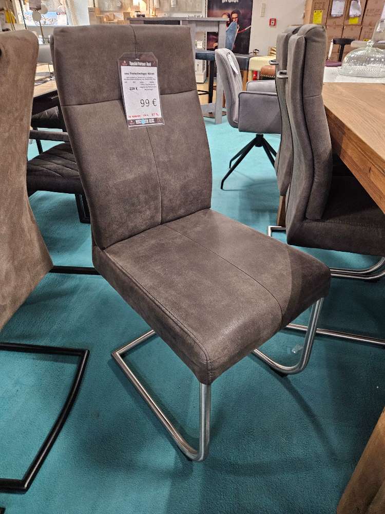 uno Freischwinger Sören Mikrofaser Dunkelgrau statt 229€