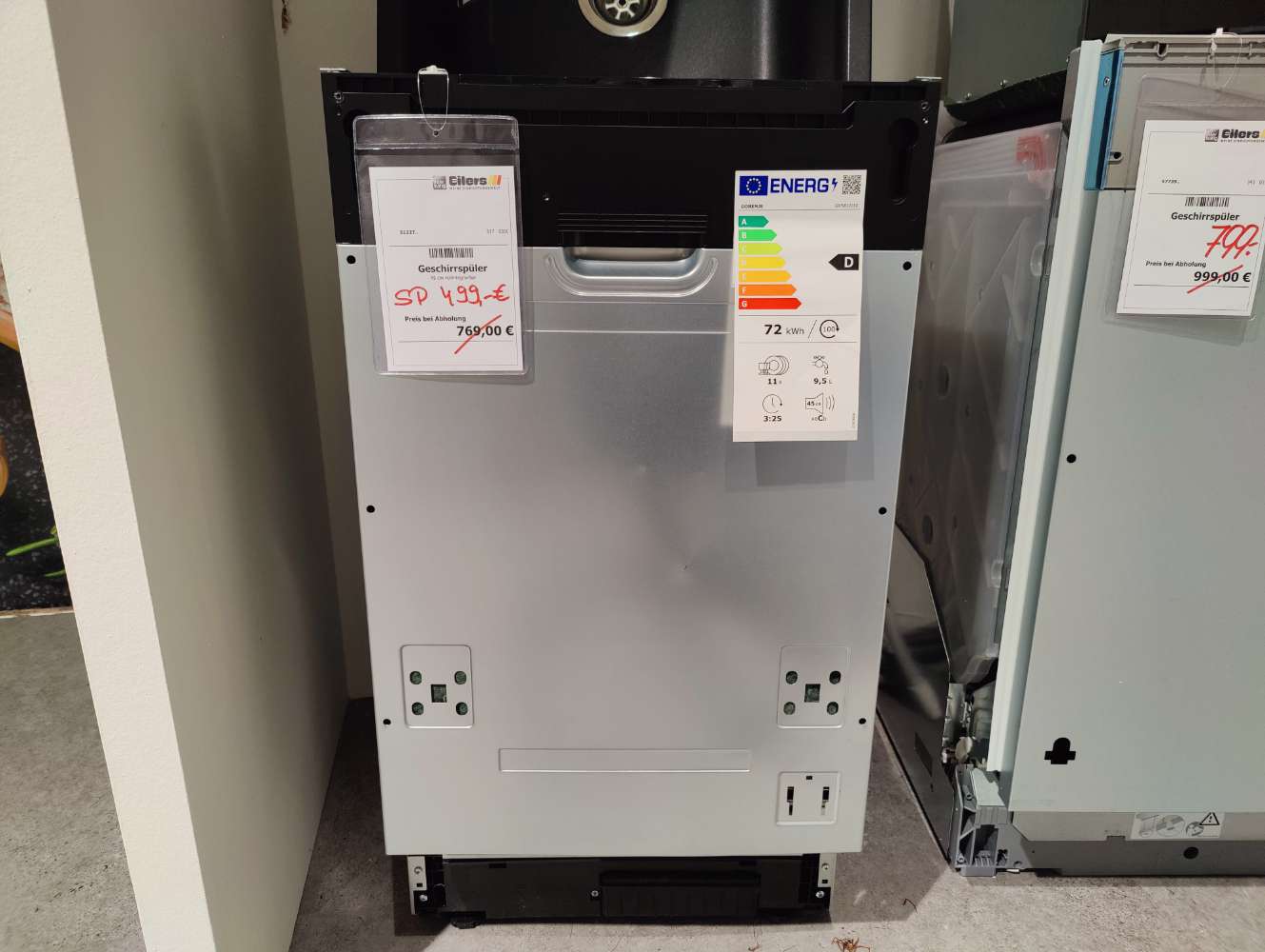 Geschirrspüler – 45 cm – vollintegrierbar – GORENJE