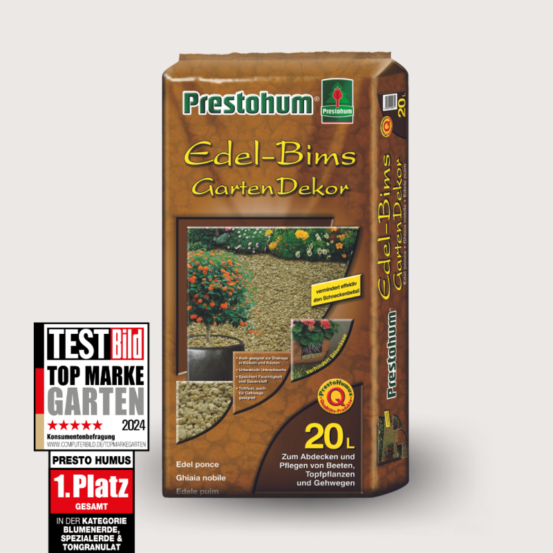 Bims / Edelbims 8-16 mm beige/sand 20 Liter Sack (Restposten)