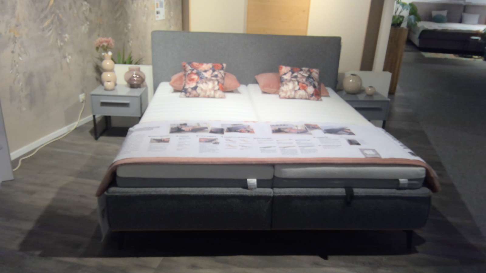 Musterring Polsterbett „Balino“, anthrazit, ca. 180×200 cm