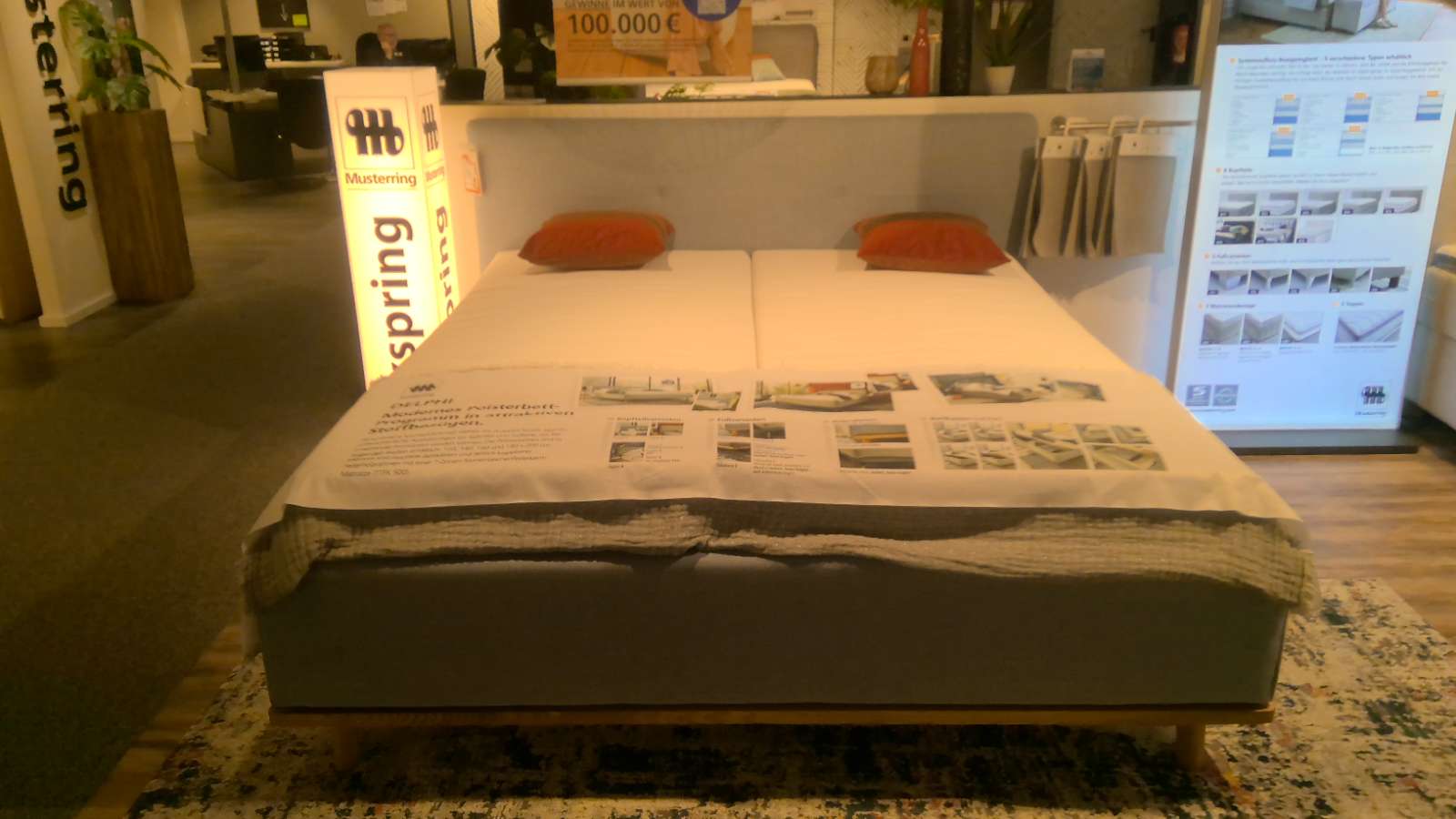 Musterring Polsterbett Delphi , ca. 180×200 cm, blau