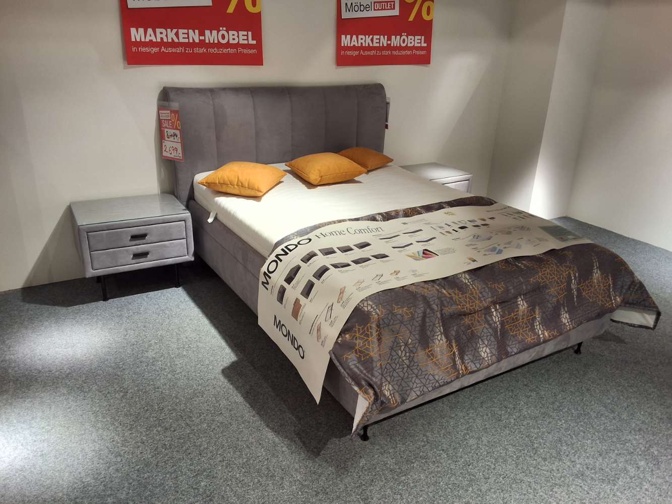 Polsterbett Mondo Home Comfort mit zwei Nachtkonsolen
