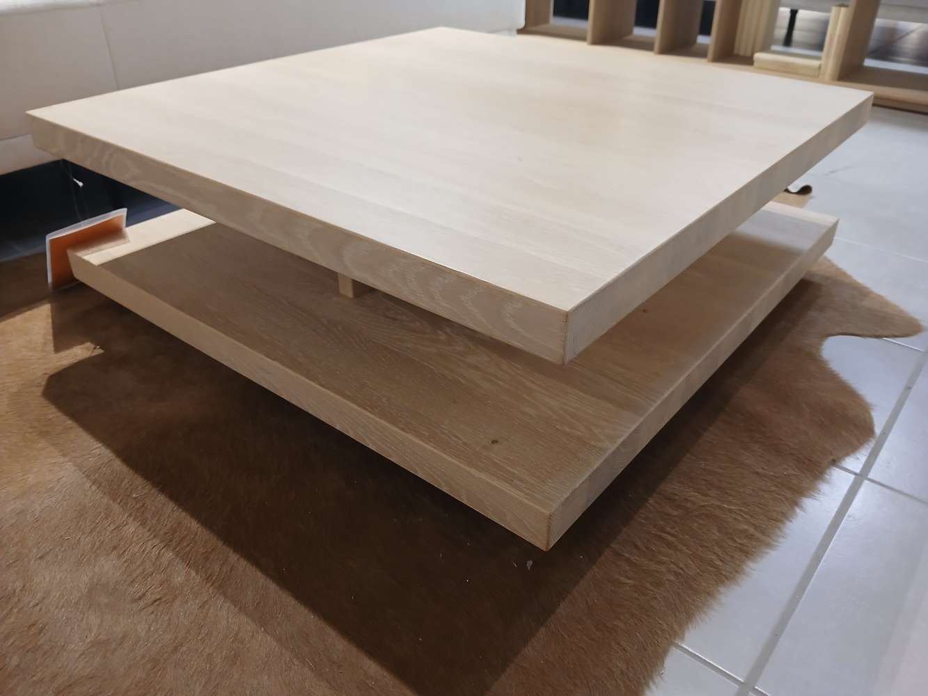 Couchtisch, Team7, C3, 80x28x80cm, Eiche,XXXLutz