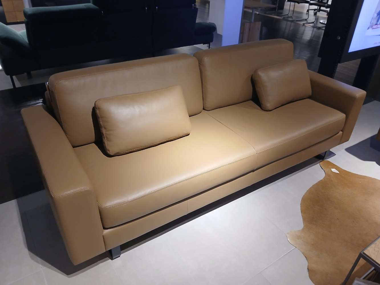 3 Sitzer , De Sede, Edition,222x82x90cm, Nougat,XXXLUTZ