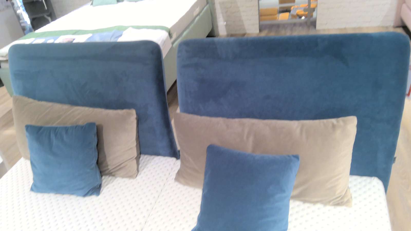 Musterring Polsterbett Elias, blau, inkl. Matratze und Rahmen