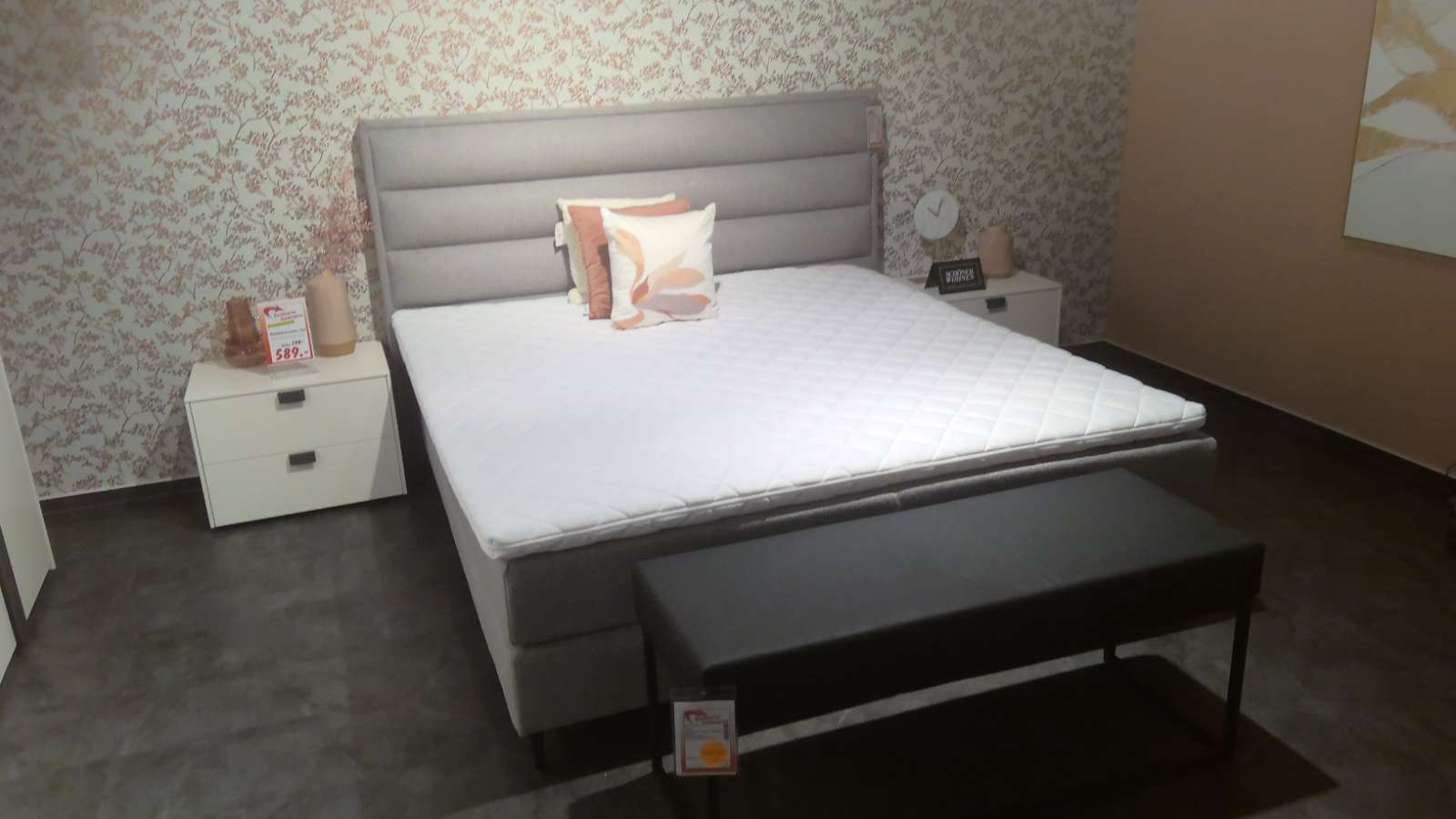 Schöner Wohnen Boxspringbett Portofino, ca. 180×200 cm