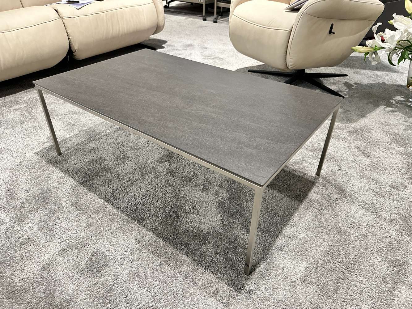 Interliving Couchtisch IL6201 eckig basalt