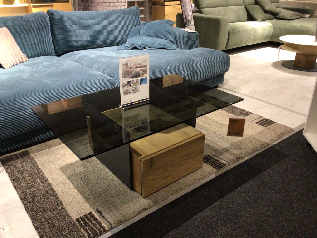 Möbel Couchtisch Taurino Voglauuer Eiche Echtholz inkl Bel.