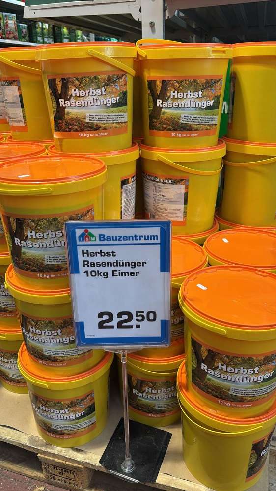 Herbst Rasendünger 10kg Eimer / Uetersen