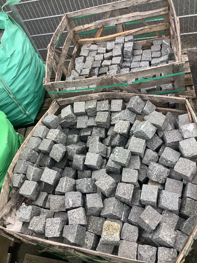 ⭐️ SONDERPOSTEN ⭐️ – Pflastersteine, Granit, anthrazit, B-Ware