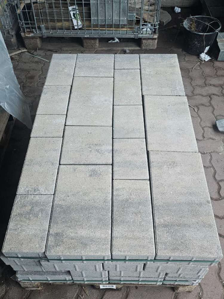 Linear Läuferverband 8cm beige&grau nuanciert (2.Wahl)