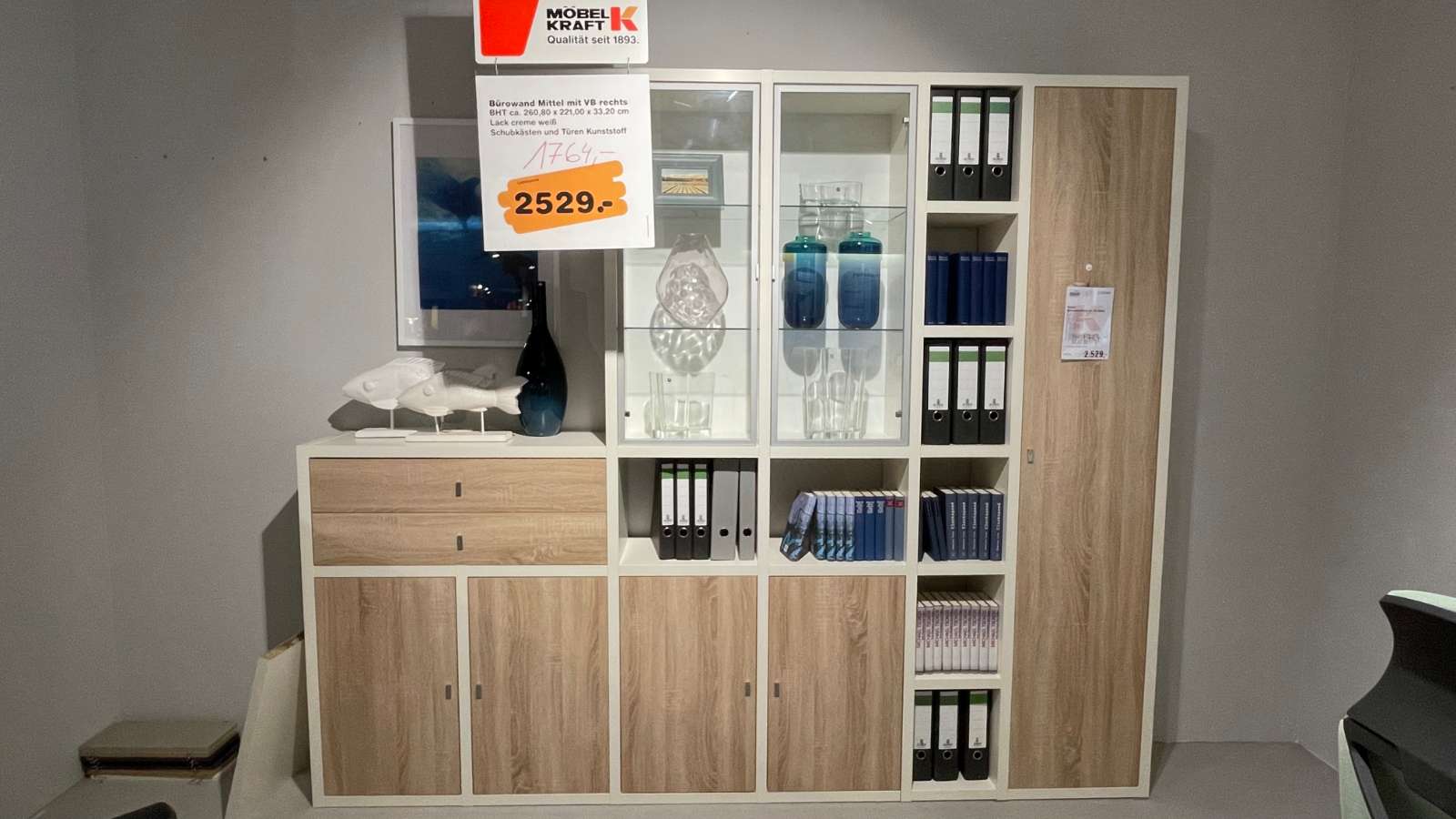 Bürowand Mittel mit VB rechts