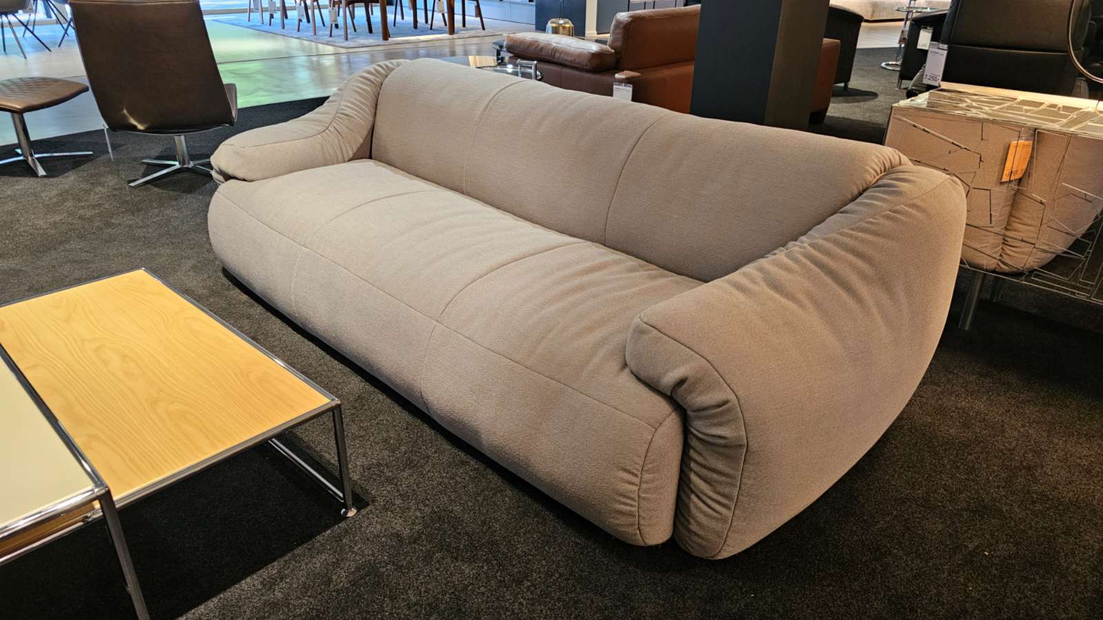 Möbel, De Sede 2,5-sitzer Sofa DS-705  in Stoff grau