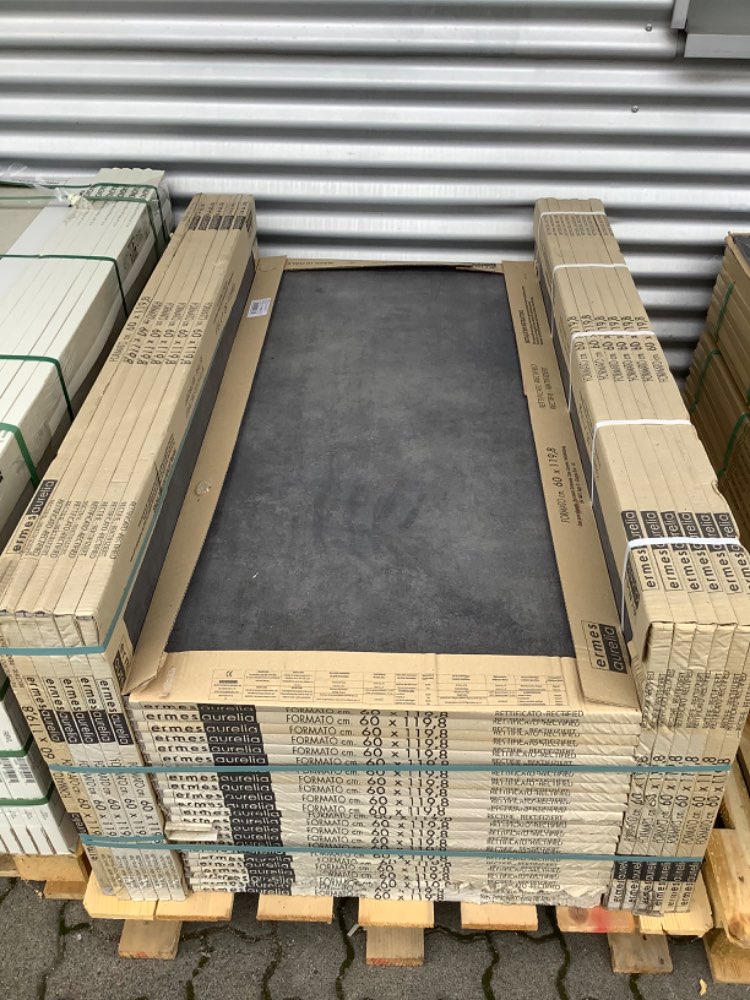 Feinsteinzeug Fliese Anthrazit