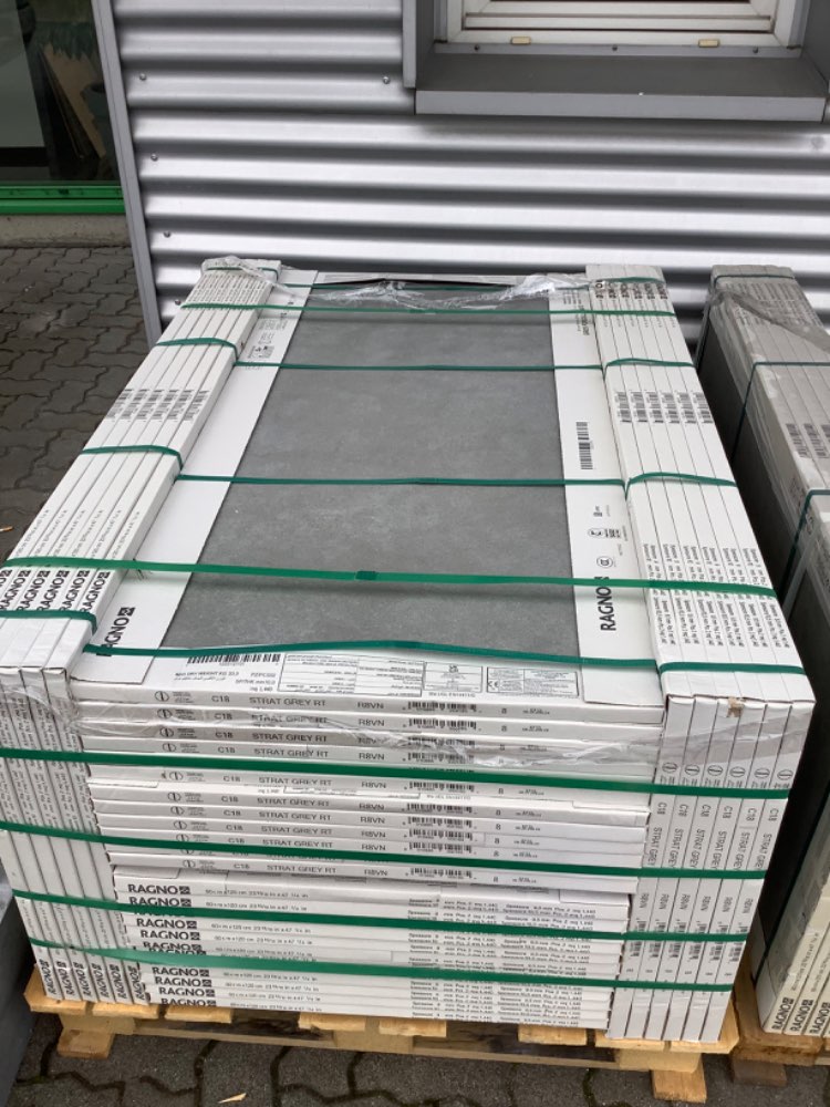 Feinsteinzeug Fliese Grey